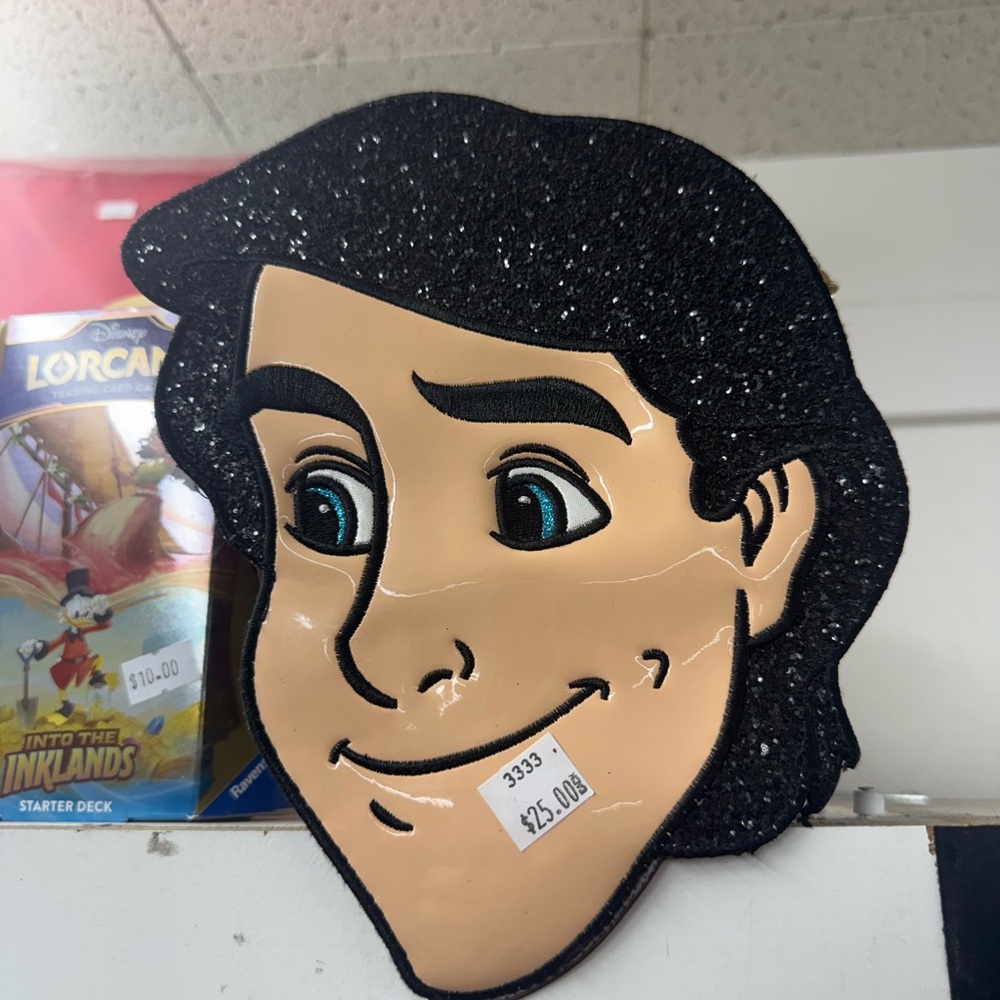 Disney Danielle Nicole Glitter Prince Eric Face Bag from the Little Mermaid